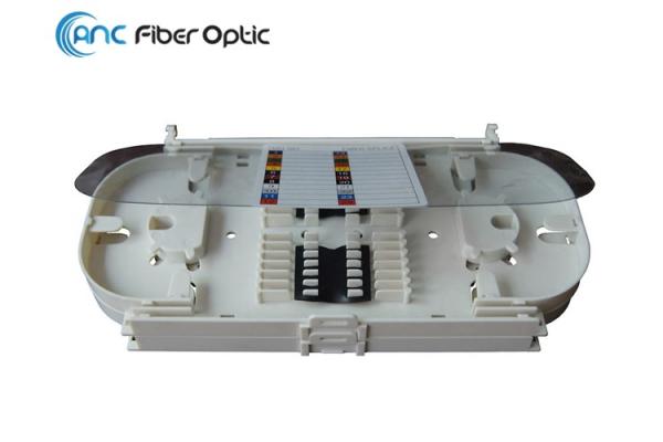 White Fiber Optic Termination Boxes 24 Core Fiber Optic Splice Tray OST-010