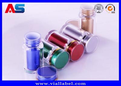 Garrafas plásticas de prata da cápsula da cor 60ml/garrafa vazia medicina do nível superior