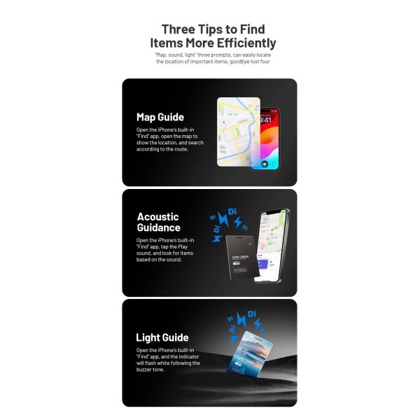 Thin Find My Tag Tracker Anti Lost Smart Airtag Card GPS RFID Finder Wallet Tracker Card