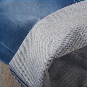 58 60" Width 7.5oz Double Layer Imitate Knit Raw Denim Fabric For Jeans