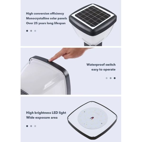 Motion Sensor Solar LED Garden Lights Dusk to Dawn Weatherproof Yard Lawn Lights