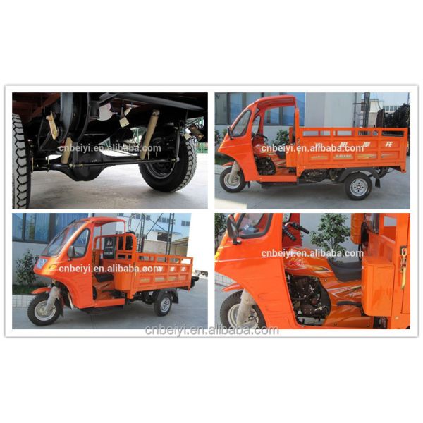 Batterie de stockage de 32Ah Heavy Duty Cabine fermée Tricycle adulte avec quille 40 * 100mm cadre