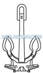 Molastar Stainless Steel Marine Gruson Anchor Marine Ship Gruson Anchor Stockless Anchor For Marine
