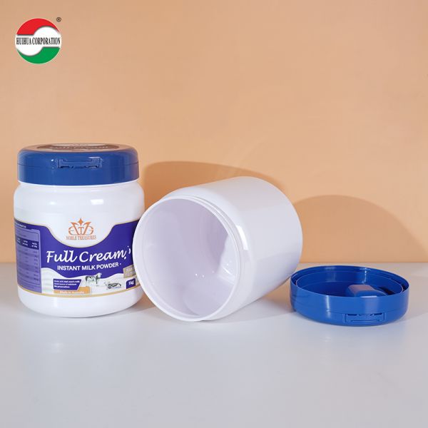 2600ML Food Grade Customized PET Jar Food Grade Vitamin Protein Milk Powder Container Spoon Shape