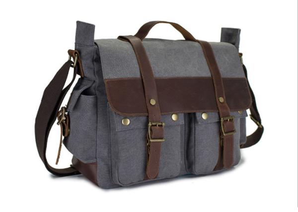 Pure Cotton Lining Dirt Proof Real Leather Camera Bag