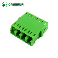 Type soudé asymétrique quadruple en céramique optique de Flangeless de douille d'adaptateur de fibre de LC
