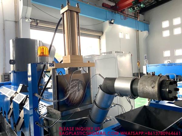 Waste Plastics Recycling PP PE Film Compacting Granulator Machine recycling granulator