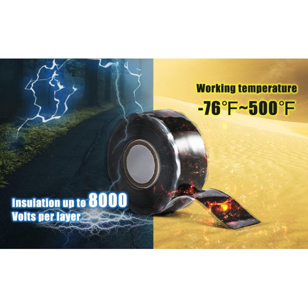 Self-Fusing Silicone Tape Weatherproof Adhesive Sticker for Emergency Pipeline Repair