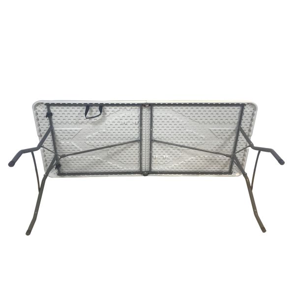 Белая конюшня отлитая в форму дуновением портативная пластиковая складного столика стула на открытом воздухе 8ft 240cm