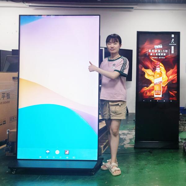 4k Usb Hdmi Out Lan Wifi LCD Floor Standing Digital Signage Full Screen 75 Inch Indoor