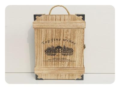Custom Wooden Wine Gift Box for Shipping Glasses , Personalized Wine Box