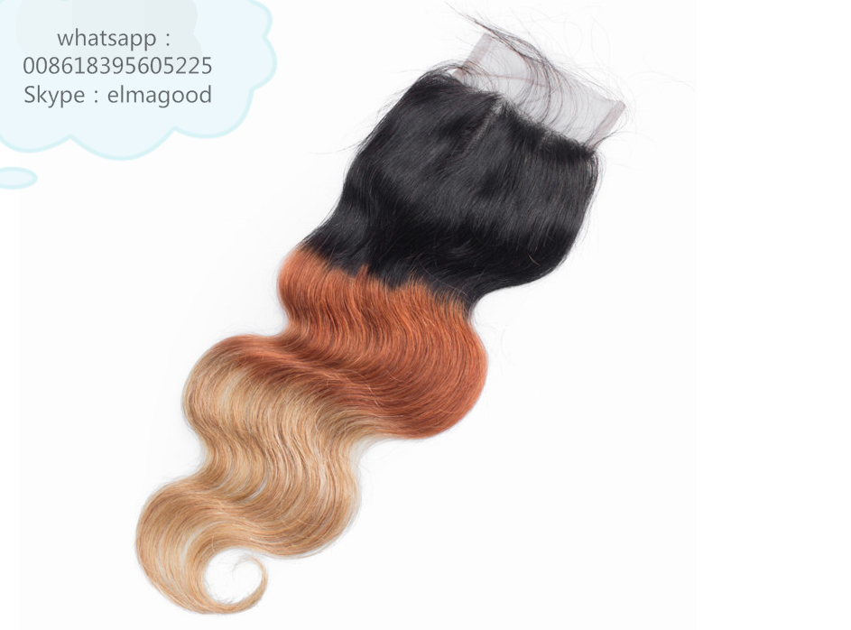 Top Quality Popular Body Wave Human Hair Ombre, Mongolian Remy Hair