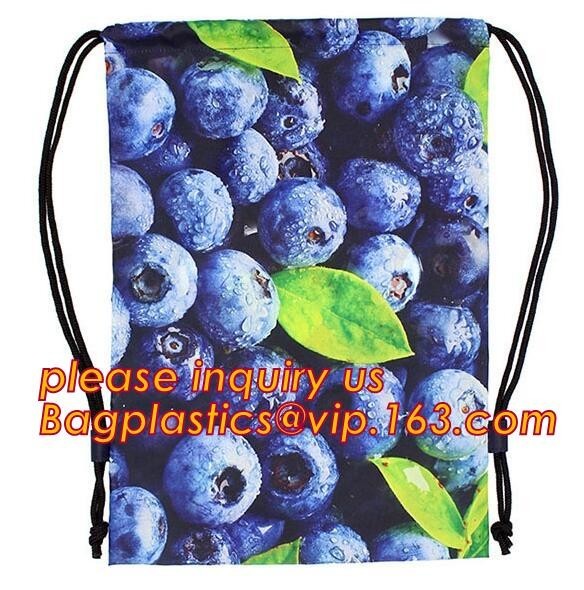 Custom Printing String Cooler Polyester Shopping Bag,Fashion eco friendly