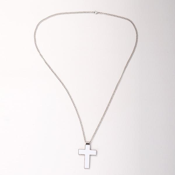 Jewelry Necklace Pendant Custom Sublimation Metal Cross Necklace