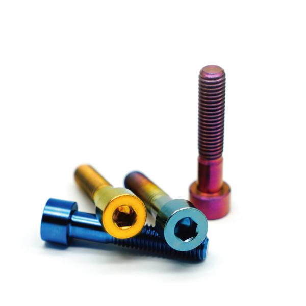 Polished Titanium Bike Accessories Custom Ti6al4v M6x25 Alloy Flange Bolt