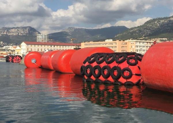 Berthing Floating Marine Solid Foam Filled Fender 1*1.2m Sponge Docking