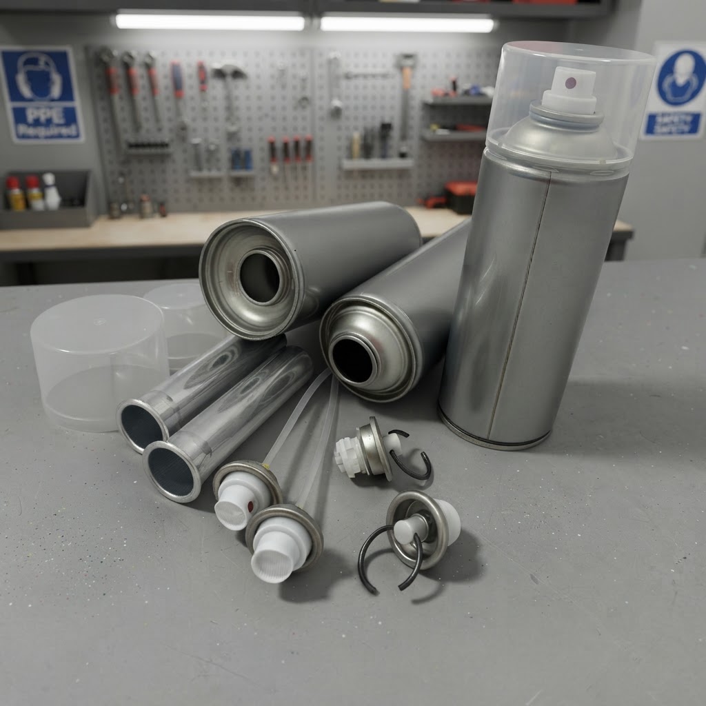Two-component Spray Paint Aerosol Can for Industrial Surface Protection and Long Lasting Finish