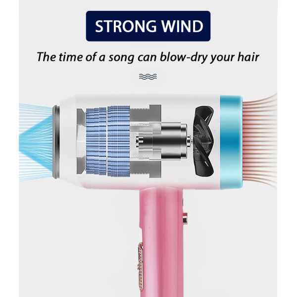 Hair Dryer Home Beauty Machine Lightweight Negative Ion Hair Blow Fast Straight Air Styler