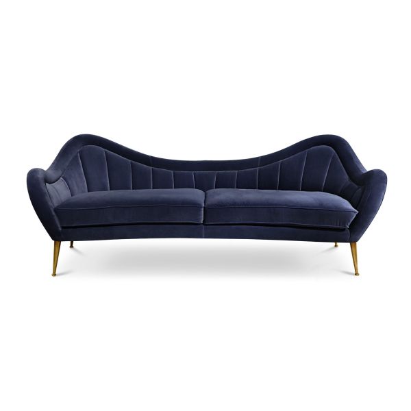 new design luxury velvet fabric lounge popular 3 seat stainless steel sofa for wedding rental