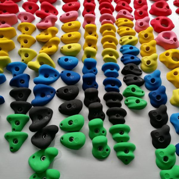Versatile Artificial Rock Climbing Stone Holds for Bouldering Wall at Training Center