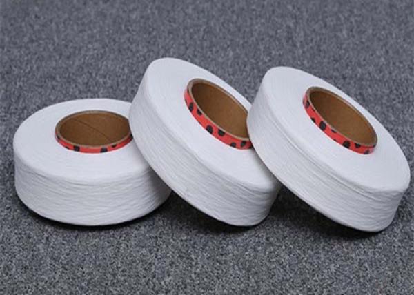 Um fio desencapado 210D/fio branco cru do Spandex brilhante da categoria para a coberta e o Webbing