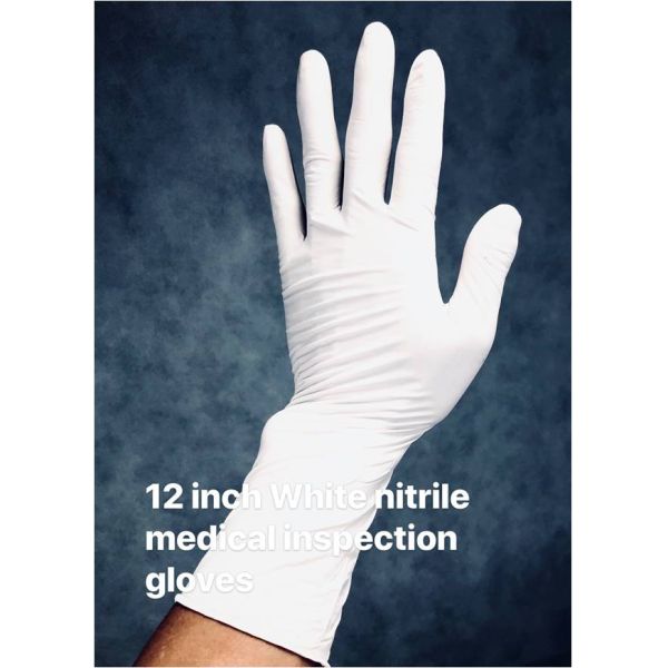 Odorless Nitrile Medical Examination Gloves Bacterial Penetration Resistance