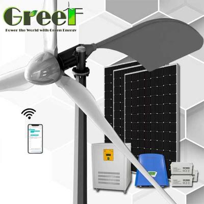 5KW Easy Residential Solar Hybrid Wind Turbine Off And On Grid System