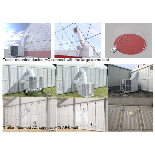 Small Capacity 10HP Packaged Air Conditioner With Trailer For Commercial Cooling System