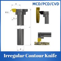 Couteau à contour diamanté PCD irrégulier MCD CVD pour les besoins de transformation de bijoux