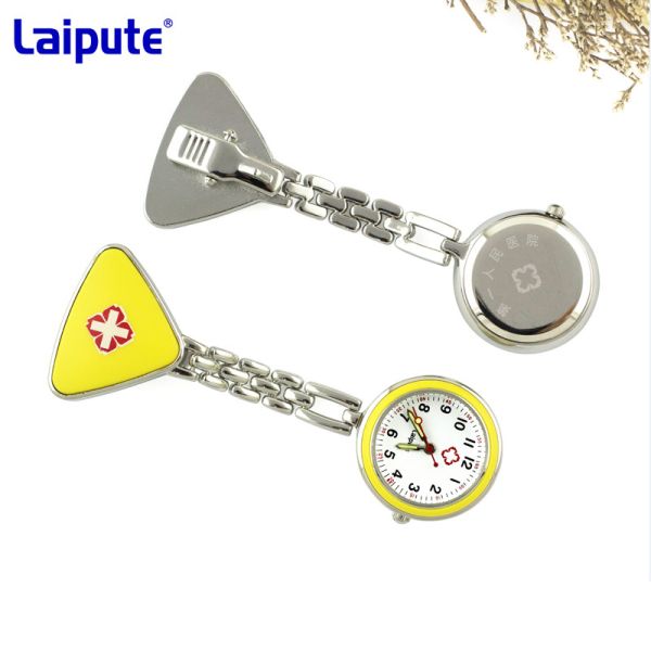 Silver Digital Nurses Clip On Fob Watch Waterproof Watches For Nurses