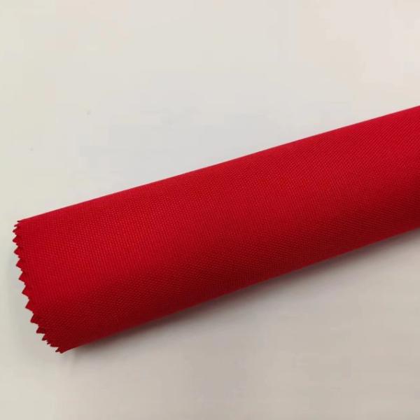 Red Polyester Fabric 300D With PU Coated Waterproof Oxford Fabric For Bags