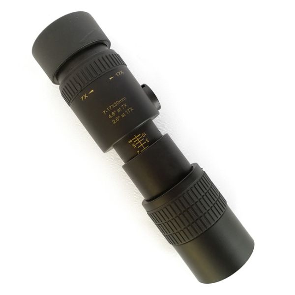 Охотящся телескоп 7x сигнала пользы Monocular - 17x30 с черным сопротивлением скида