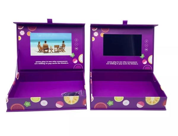 LCD video gift box custom print gift box with LCD monitor video box packaging