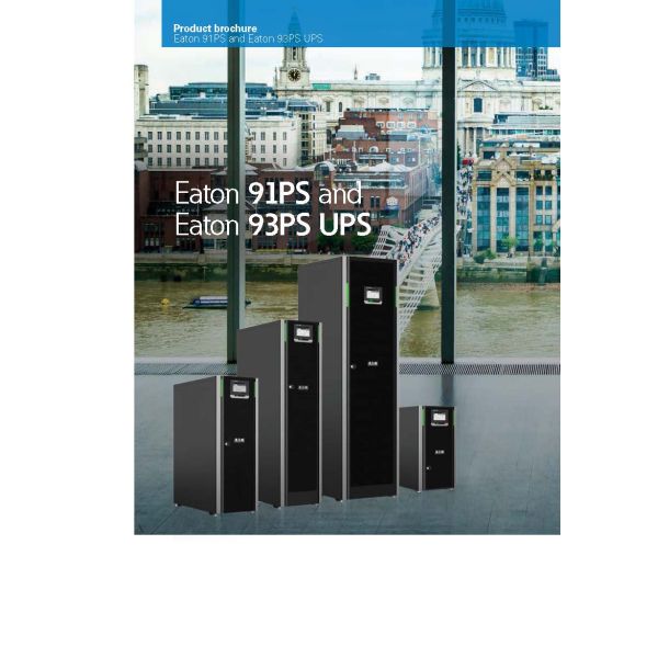 AGM Тип батареи Eaton 93PS 30KVA/30KW 3 Фаза 380VAC PF0.9 Башня UPS для центра обработки данных