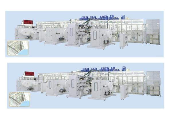 800Pcs/Min 300kw Big Waist Band Baby Diaper Machinery