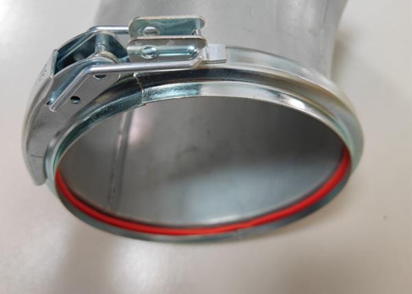 Hot Dipped Galvanized V Band Clamp 80-600mm Locking Ring