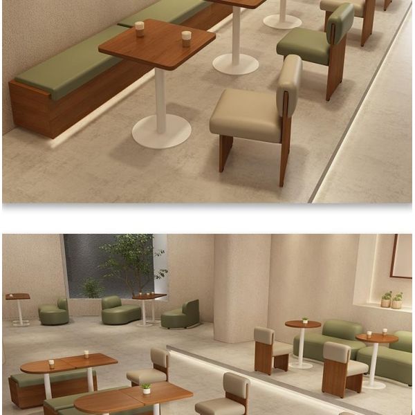 High End Besopke Leisure Sofa Coffee Table Free Combination Set Green Beige Color