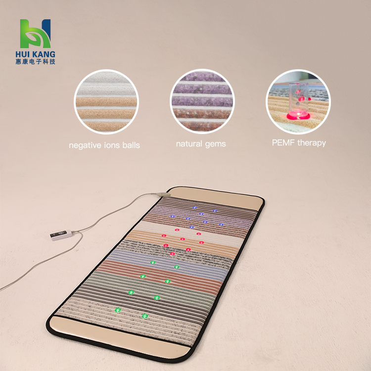 Кристальный аметист Pemf Инфракрасный Мат Тепловая красная светная нагревательная подушка с нефритовыми камнями