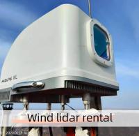 O lidar alugado 4hz do vento da medida de 50-200m prova a velocidade do vento da frequência -50~50m/S