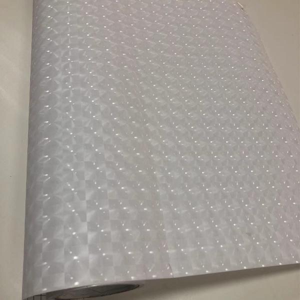 Blow Molding Processing Type Laser 3D Holographic Vinyl Film For Multi Lens Decoration