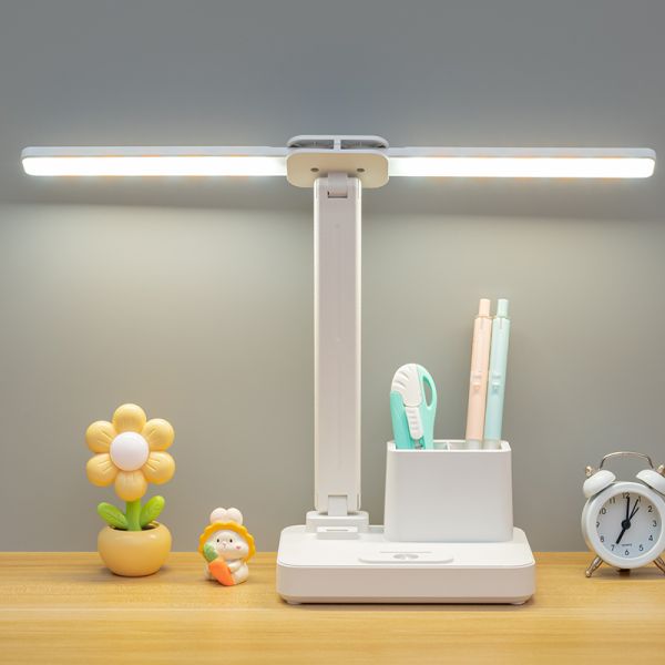 Chargeable Desk Lamp Adjustable Brightness and Flexible Arm Suitable for Office Study and Professional Workspaces