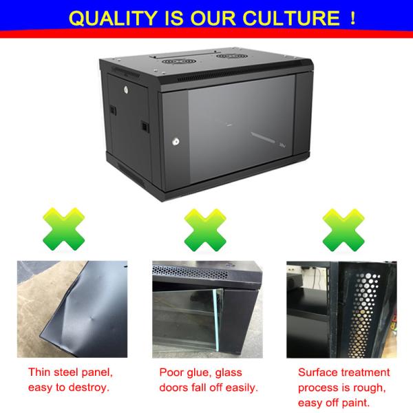 Mini 4u Wall Mount Data Rack Small Network Cabinet Reliable Structure Radiation Protection