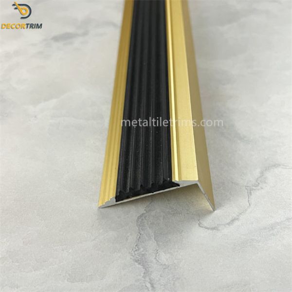 Aluminium Angl Stair Nose Corner Trim Metal Stair Nosing Tile Trim