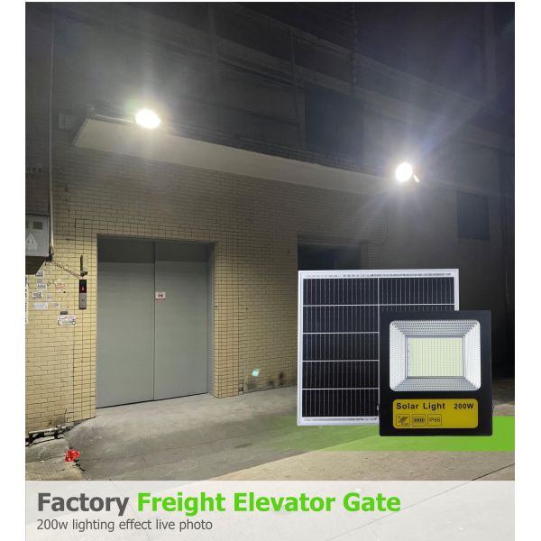 Садовое солнечное освещение 30 Вт 60 Вт 100 Вт 200 Вт Солнечный светофор Наружное освещение Светодиодный светофор Водостойкий IP65 Солнечный проектор