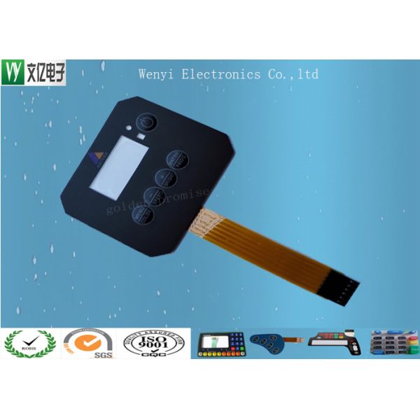 Embossing FPC Membrane Switch 0.18 Mm PET / PC Overlay Female