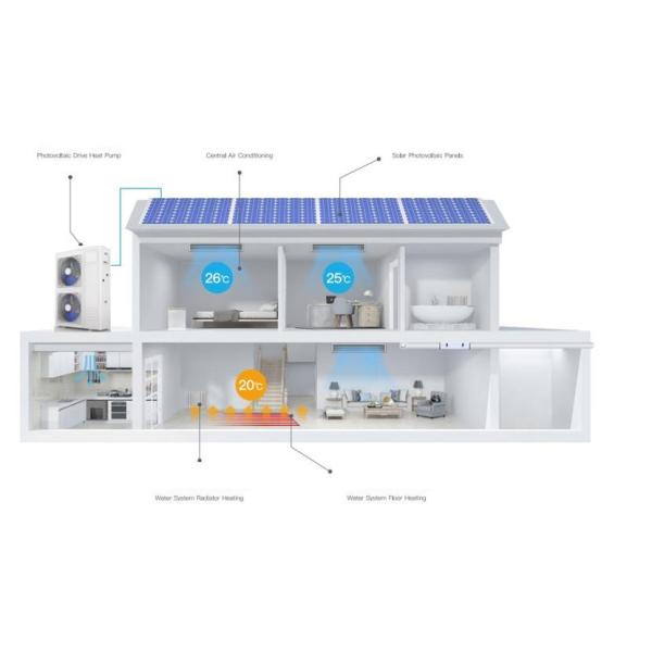 12 kw DC Inverter Solar  Air Source Heat Pump