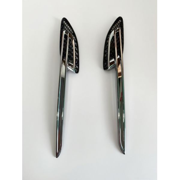 High-Qulity Car Parts Fender Grill Electroplated plastic Chrome Fender air Vent for Bentley Continental GT GTC