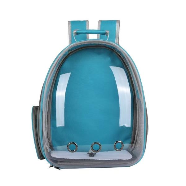 Main Material Oxford Dual-Shoulder Cat Space Capsule Pet Travel Backpack with Panoramic View Lining Material Polyester