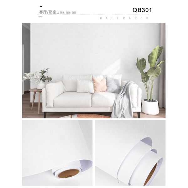 Papel de pared de tela azul rosa Papel de pared de tela impermeable para pared