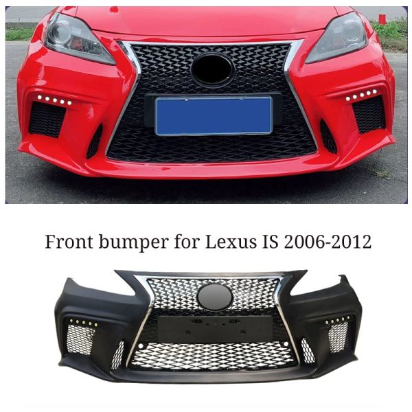For Lexus IS IS250 IS300  IS350 2006-2012 Front Bumper Assembly Grille Body Kit Upgrade 2021 Model Exhaust